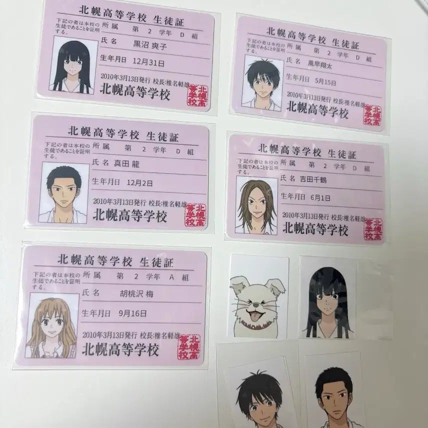 [BUNJANG] Kitto Your Heart Reached Me Student ID Photo Set / 킷토님 너에게 닿기를 학생증 증사 세트 고전문구