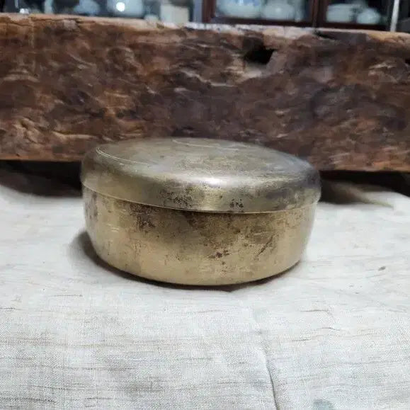 [BUNJANG] Antique Korean Bronze Rice Bowl / 연대감있는 유기밥통(유기합)