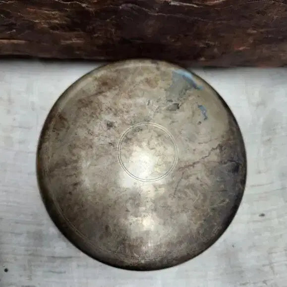 [BUNJANG] Antique Korean Bronze Rice Bowl / 연대감있는 유기밥통(유기합)