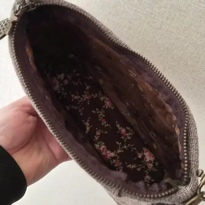 [BUNJANG] Patchwork Wood Pattern Shoulder Bag / 패치워크 나무 패턴 숄더백