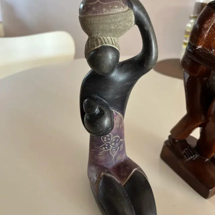 [BUNJANG] African Wood Carving Sculpture / 아프리카 목공예 석상
