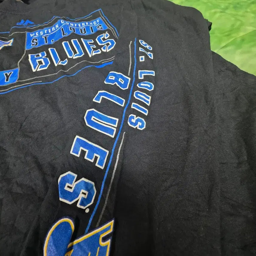 [BUNJANG] Majestic St. Louis Blues Long Sleeve Shirt / 빈티지 마제스틱 세인트루이스 블루스 롱슬리브