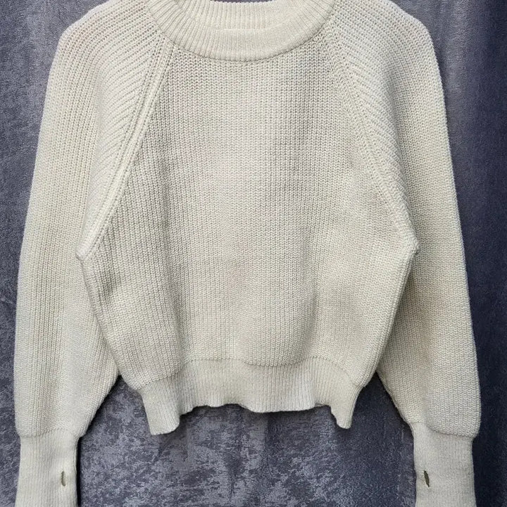 [BUNJANG] Autumn Product Cream Ivory Round Knit / 어텀프로덕트 크림 아이보리 라운드 니트