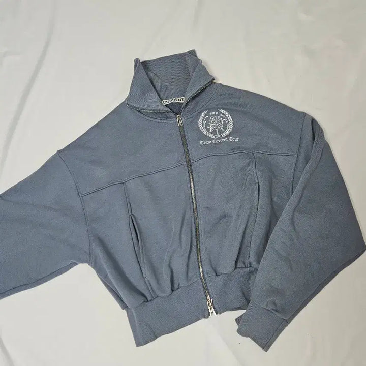 [BUNJANG] Current Short Zip-Up Blouson Jersey Track Top / 커렌트 숏 기장 집업 블루종 져지 트랙탑 F
