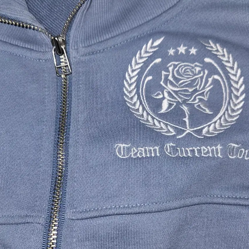 [BUNJANG] Current Short Zip-Up Blouson Jersey Track Top / 커렌트 숏 기장 집업 블루종 져지 트랙탑 F