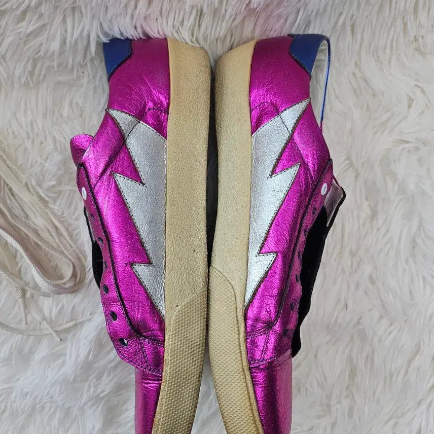 [BUNJANG] Saint Laurent Metallic Pink Sneakers (Size 38) / 생로랑 여성 메탈릭 핑크 스니커즈 38