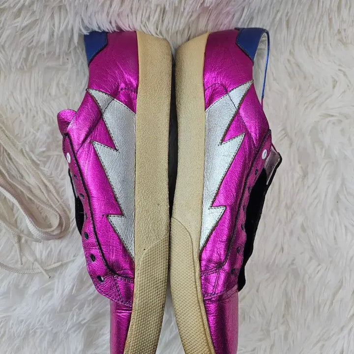 [BUNJANG] Saint Laurent Metallic Pink Sneakers (Size 38) / 생로랑 여성 메탈릭 핑크 스니커즈 38