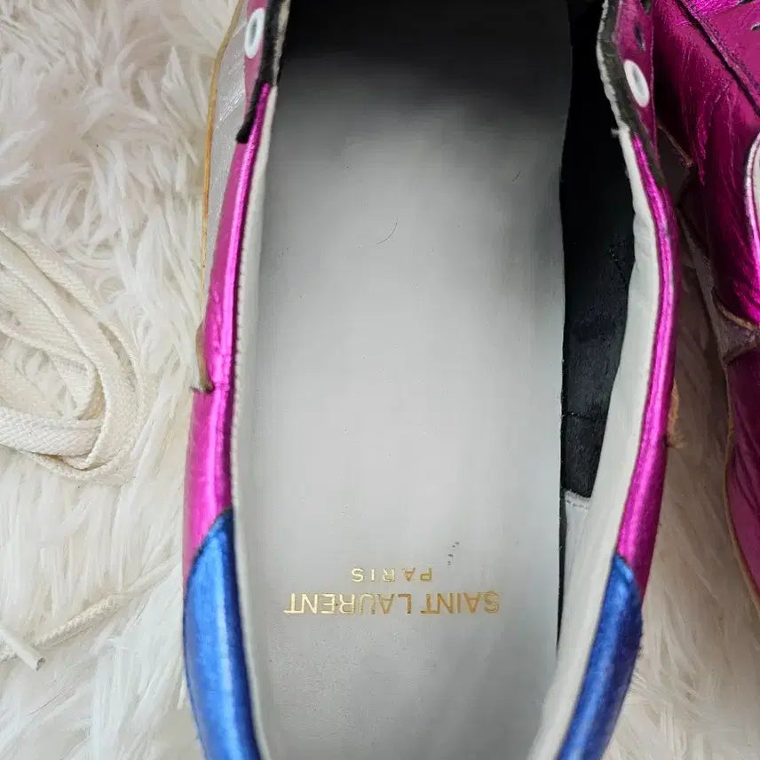 [BUNJANG] Saint Laurent Metallic Pink Sneakers (Size 38) / 생로랑 여성 메탈릭 핑크 스니커즈 38