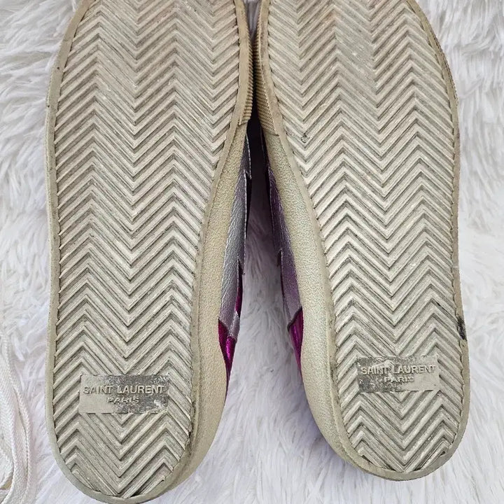 [BUNJANG] Saint Laurent Metallic Pink Sneakers (Size 38) / 생로랑 여성 메탈릭 핑크 스니커즈 38