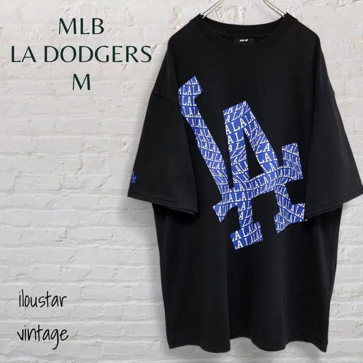 [SOLD OUT] MLB LA DODGERS 남성 반팔티 티셔츠 오버핏 블랙 M