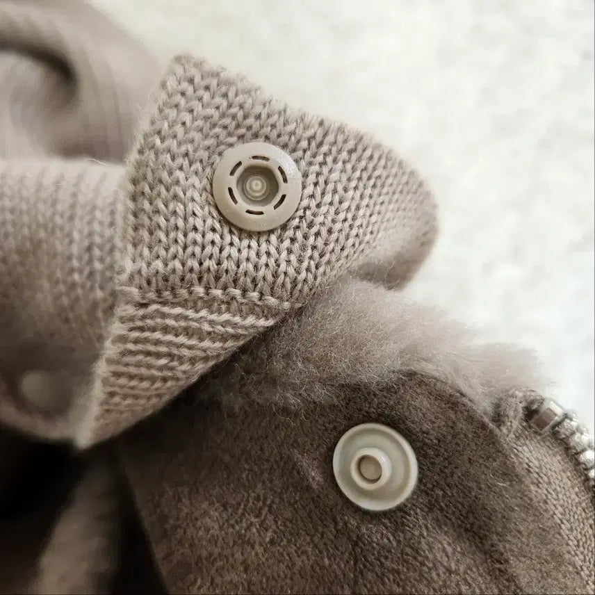 [BUNJANG] City Gee Natural Wool 100% Hooded Mustang Vest / City Gee 천연 양모 100% 후드 무스탕 조끼 77
