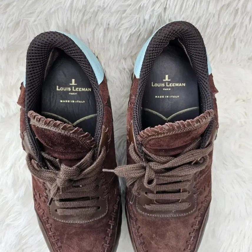 [BUNJANG] Louis Reeman Suede Brown Sneakers / 루이리만 스웨이드 브라운 운동화