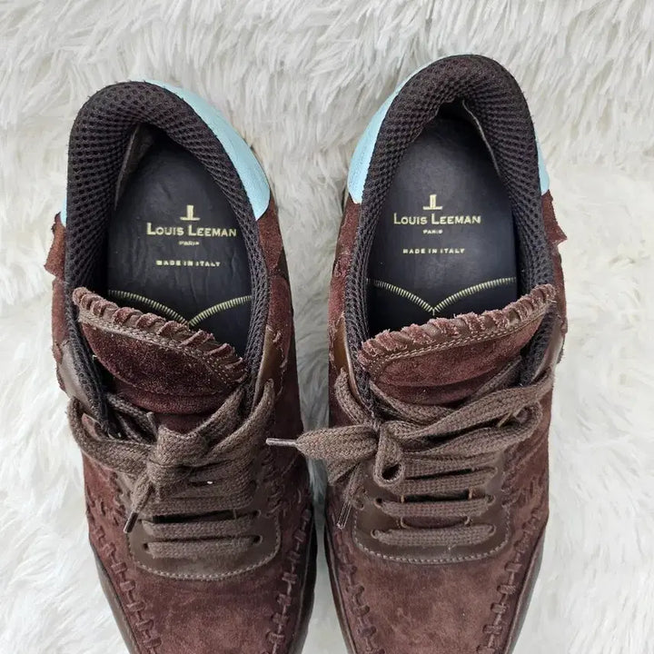 [BUNJANG] Louis Reeman Suede Brown Sneakers / 루이리만 스웨이드 브라운 운동화