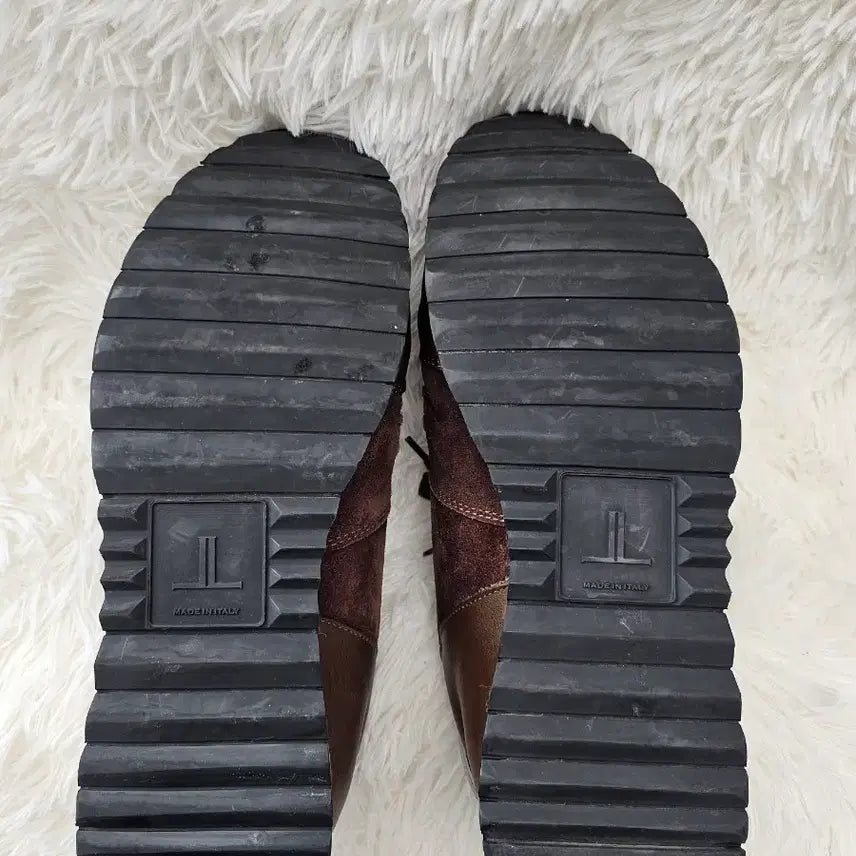 [BUNJANG] Louis Reeman Suede Brown Sneakers / 루이리만 스웨이드 브라운 운동화