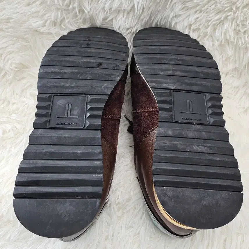[BUNJANG] Louis Reeman Suede Brown Sneakers / 루이리만 스웨이드 브라운 운동화