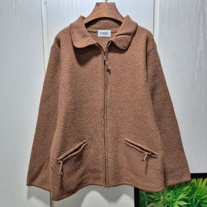 [BUNJANG] VTG Tabi Brown Wool Zip-up Jacket / (세일)VTG. tabi 타비 브라운 압축울 집업 자켓