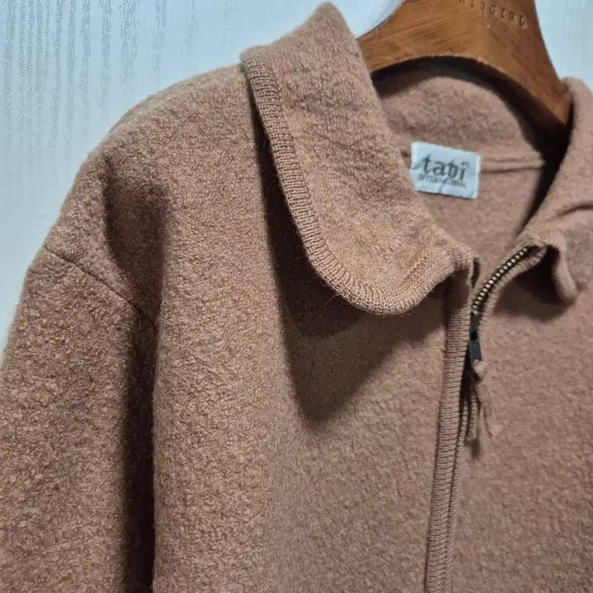 [BUNJANG] VTG Tabi Brown Wool Zip-up Jacket / (세일)VTG. tabi 타비 브라운 압축울 집업 자켓