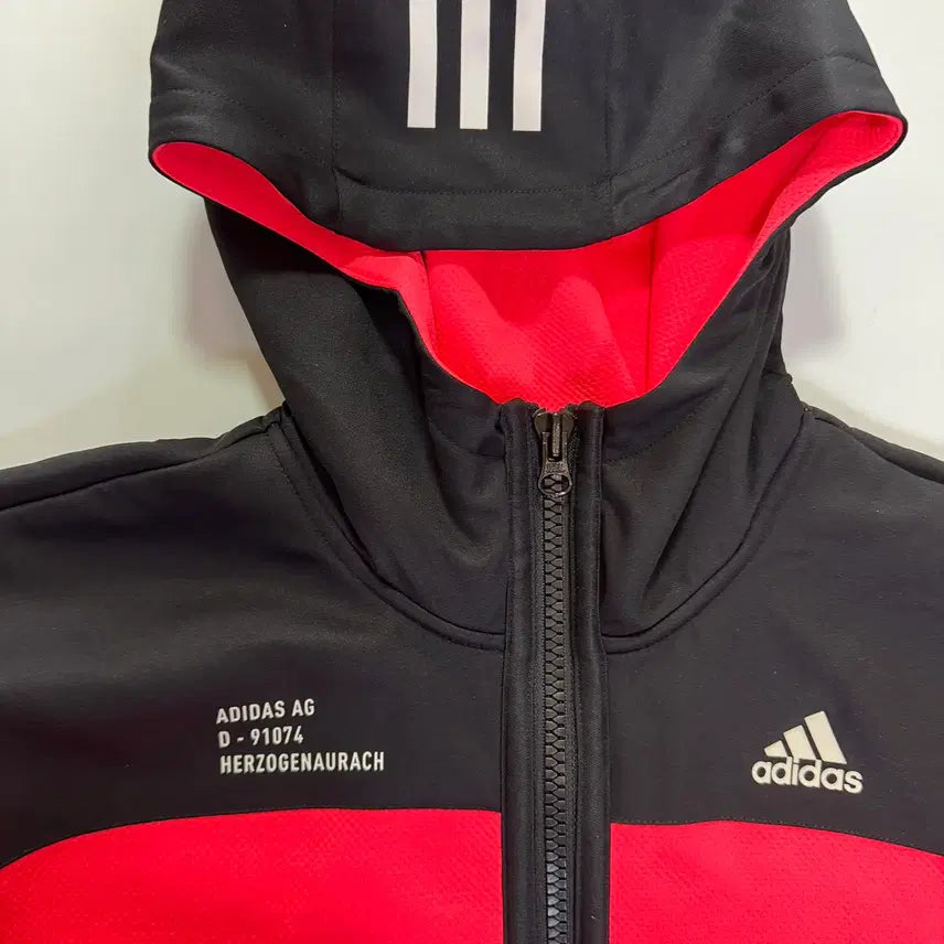 [BUNJANG] Adidas Half-Zip Anorak Hoodie Bright Pink (M) / 아디다스 반집업 아노락 후드 찐핑크 형광(M사이즈)