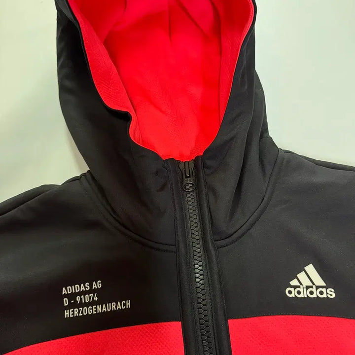 [BUNJANG] Adidas Half-Zip Anorak Hoodie Bright Pink (M) / 아디다스 반집업 아노락 후드 찐핑크 형광(M사이즈)