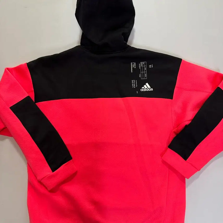 [BUNJANG] Adidas Half-Zip Anorak Hoodie Bright Pink (M) / 아디다스 반집업 아노락 후드 찐핑크 형광(M사이즈)