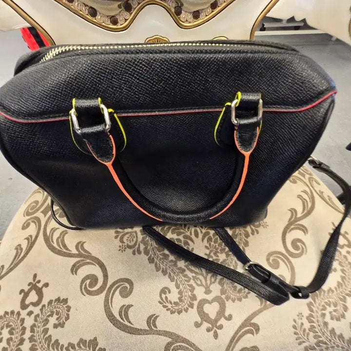 [BUNJANG] Coach Black Satchel Crossbody Bag / 코치 블랙 사첼백 크로스백