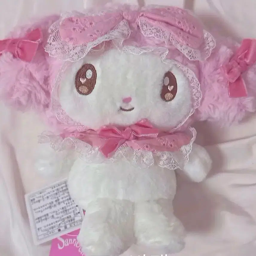 [BUNJANG] My Melody Lace Detail Plush Doll / 일본정품택O 마이멜로디 인형
