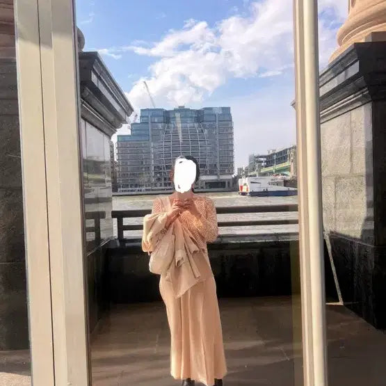 [BUNJANG] ZARA Beige Knit Long Dress / (영국 자라) 베이지 니트 롱 원피스 s-m 시착사진O