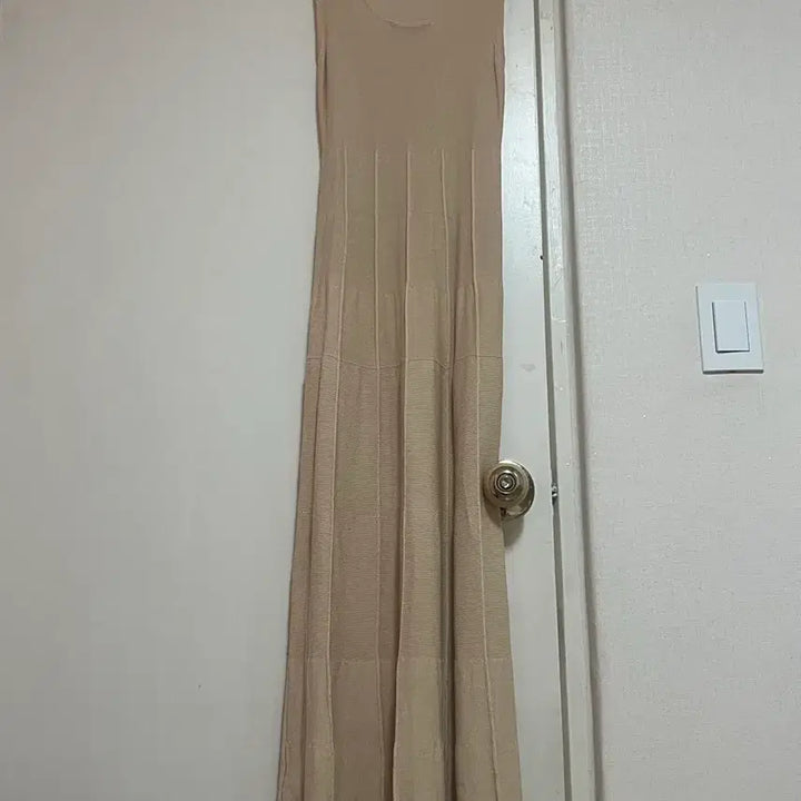 [BUNJANG] ZARA Beige Knit Long Dress / (영국 자라) 베이지 니트 롱 원피스 s-m 시착사진O