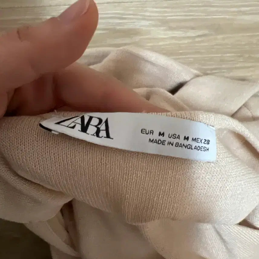 [BUNJANG] ZARA Beige Knit Long Dress / (영국 자라) 베이지 니트 롱 원피스 s-m 시착사진O