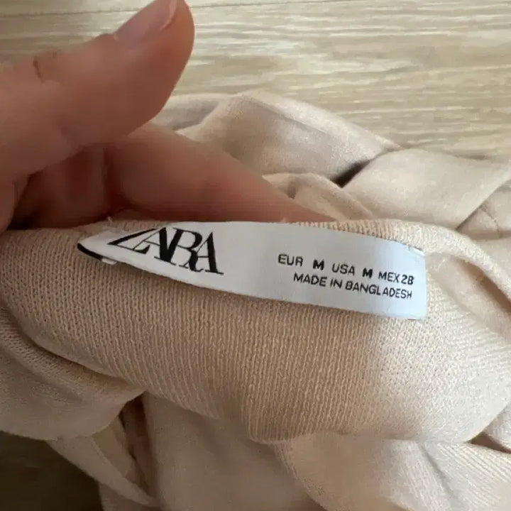 [BUNJANG] ZARA Beige Knit Long Dress / (영국 자라) 베이지 니트 롱 원피스 s-m 시착사진O