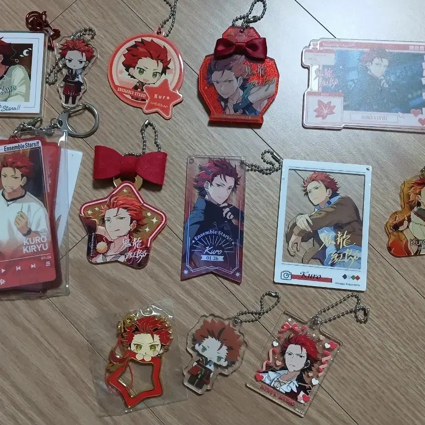 [BUNJANG] Ensemble Stars Kuro Kiki Keyring Bundle Set / 앙스타 키류쿠로 키링 키홀더 13종 일괄