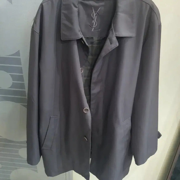 [BUNJANG] Yves Saint Laurent Gray Coat / 입생로랑 YSL 그레이색상 코트