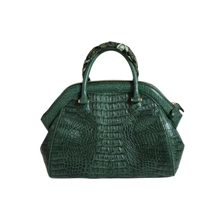 [BUNJANG] Valentino Crocodile Leather Tote Bag / 천연악어 토드백 발렌티노