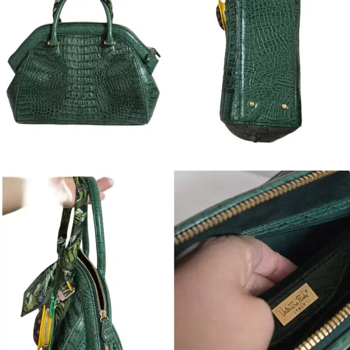 [BUNJANG] Valentino Crocodile Leather Tote Bag / 천연악어 토드백 발렌티노