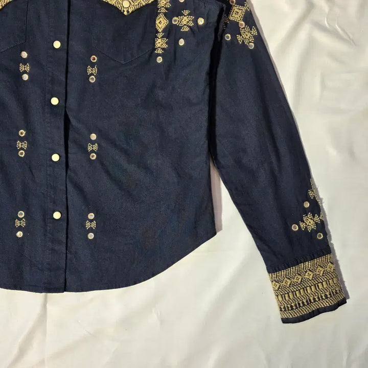 [BUNJANG] Denim &amp; Supply Ralph Lauren Embroidered Western Shirt / [M]데님앤서플라이 랄프로렌 자수 패턴 웨스턴 셔츠