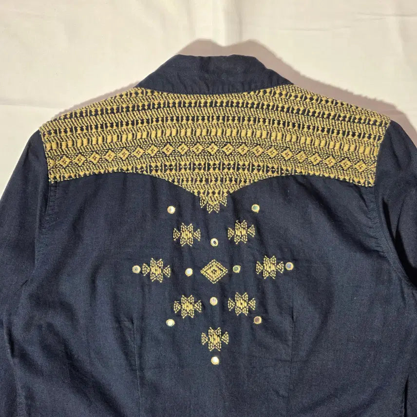 [BUNJANG] Denim &amp; Supply Ralph Lauren Embroidered Western Shirt / [M]데님앤서플라이 랄프로렌 자수 패턴 웨스턴 셔츠