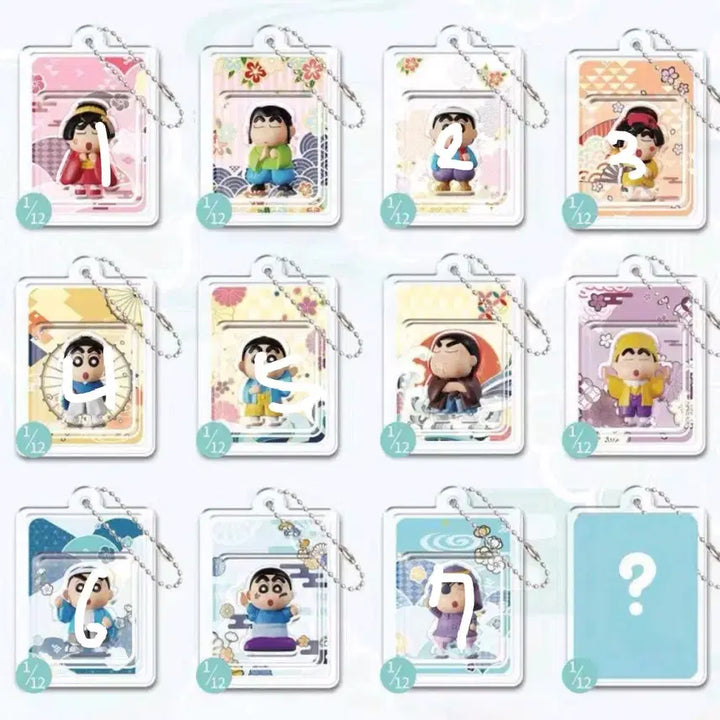 [BUNJANG] Crayon Shin-chan Kimono Rice Bead Keyring Figure / 짱구 기모노 쌀알 키링 피규어
