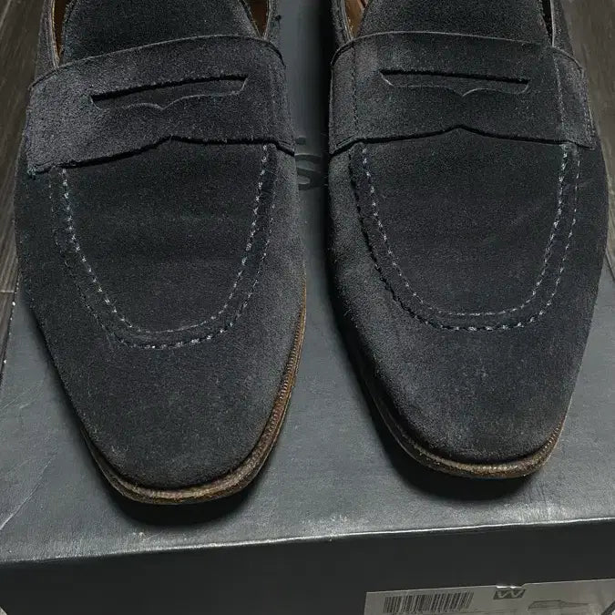 [BUNJANG] Carmina 80158 Simpson Suede Penny Loafers / Carmina 카르미나 스웨이드 페니로퍼 80158 심슨 265-270