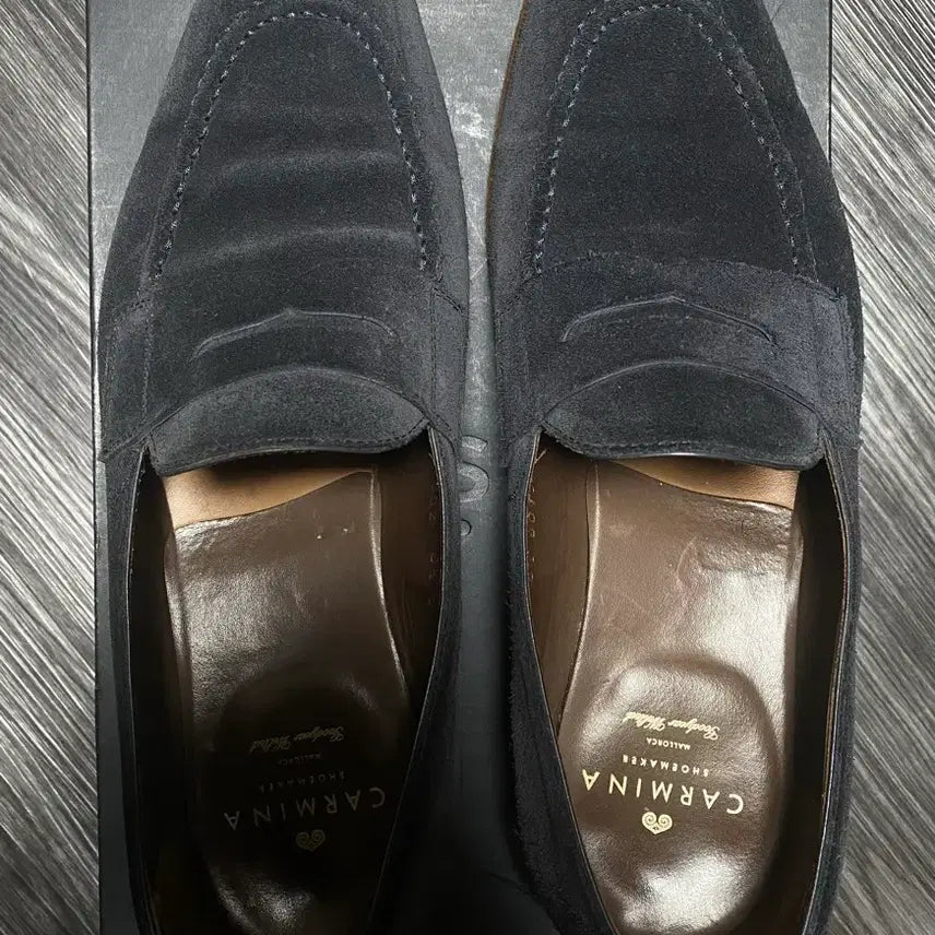 [BUNJANG] Carmina 80158 Simpson Suede Penny Loafers / Carmina 카르미나 스웨이드 페니로퍼 80158 심슨 265-270