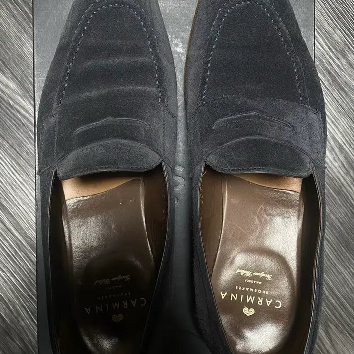 [BUNJANG] Carmina 80158 Simpson Suede Penny Loafers / Carmina 카르미나 스웨이드 페니로퍼 80158 심슨 265-270