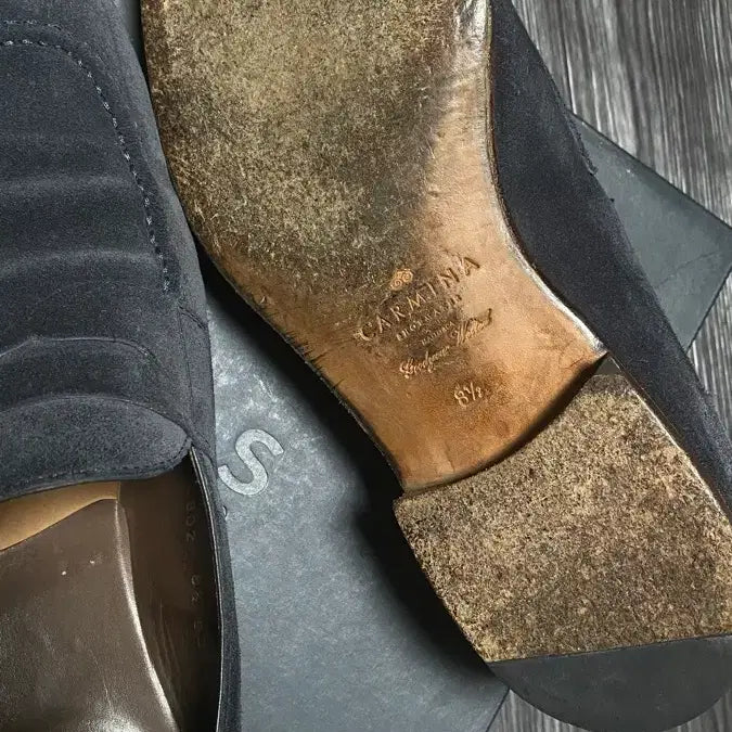 [BUNJANG] Carmina 80158 Simpson Suede Penny Loafers / Carmina 카르미나 스웨이드 페니로퍼 80158 심슨 265-270
