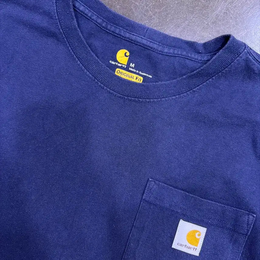 [BUNJANG] Carhartt Vintage One Pocket T-shirt Navy M / 칼하트 빈티지 원포켓 오리지널핏 반팔티 네이비 M