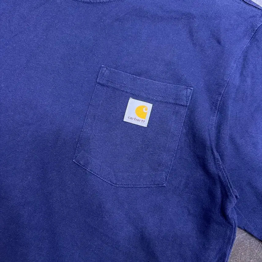 [BUNJANG] Carhartt Vintage One Pocket T-shirt Navy M / 칼하트 빈티지 원포켓 오리지널핏 반팔티 네이비 M
