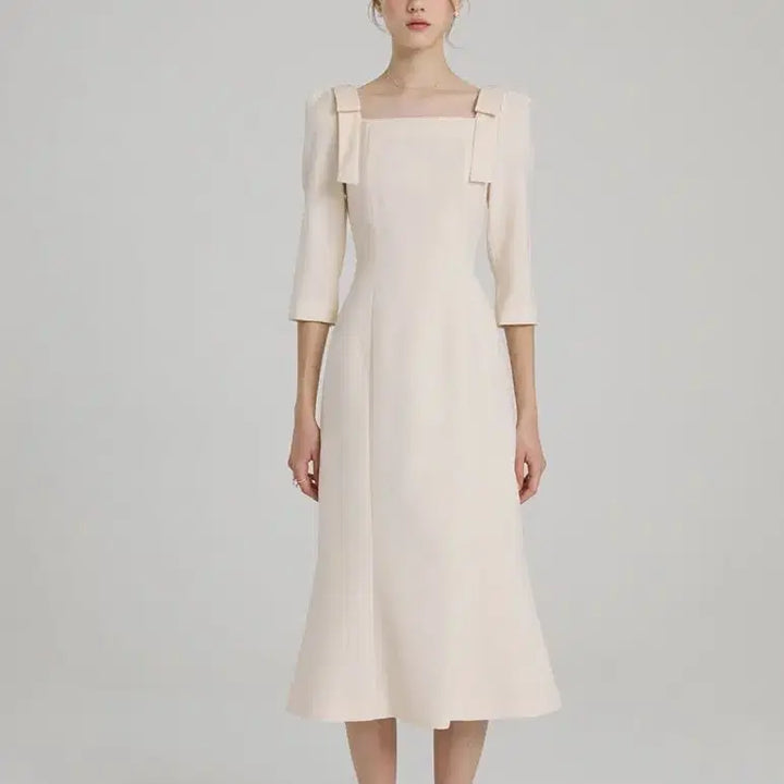 [BUNJANG] Floome Cupcake Three-Quarter Sleeve Dress / 플로움 cup cake three-quarter sleeve