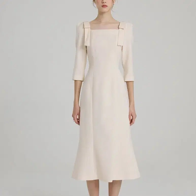 [BUNJANG] Floome Cupcake Three-Quarter Sleeve Dress / 플로움 cup cake three-quarter sleeve