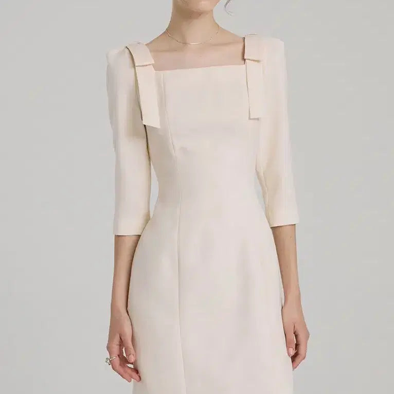 [BUNJANG] Floome Cupcake Three-Quarter Sleeve Dress / 플로움 cup cake three-quarter sleeve