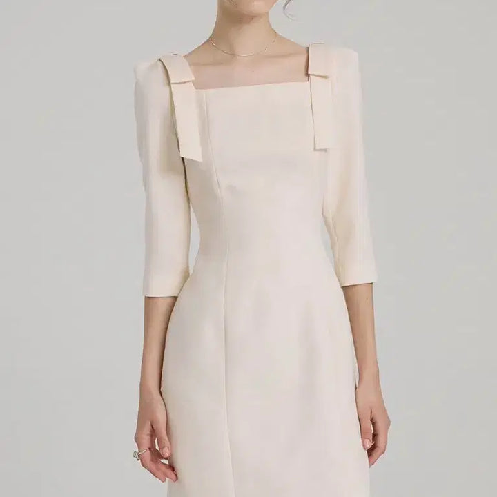 [BUNJANG] Floome Cupcake Three-Quarter Sleeve Dress / 플로움 cup cake three-quarter sleeve