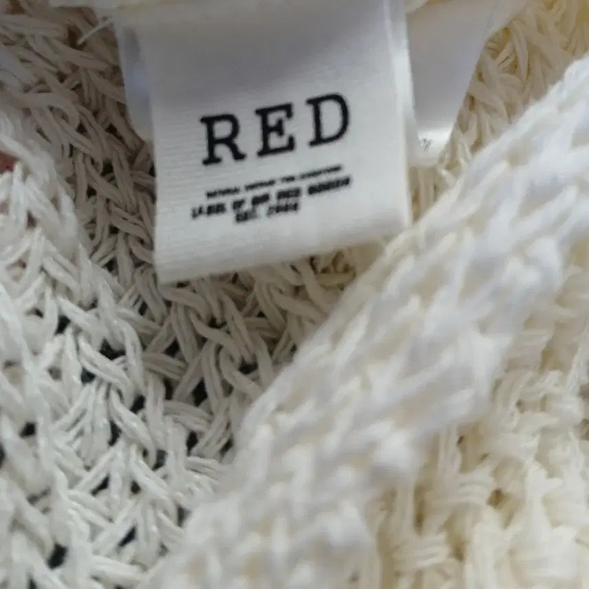 [BUNJANG] Red Knit Cardigan / RED 니트 가디건 프리