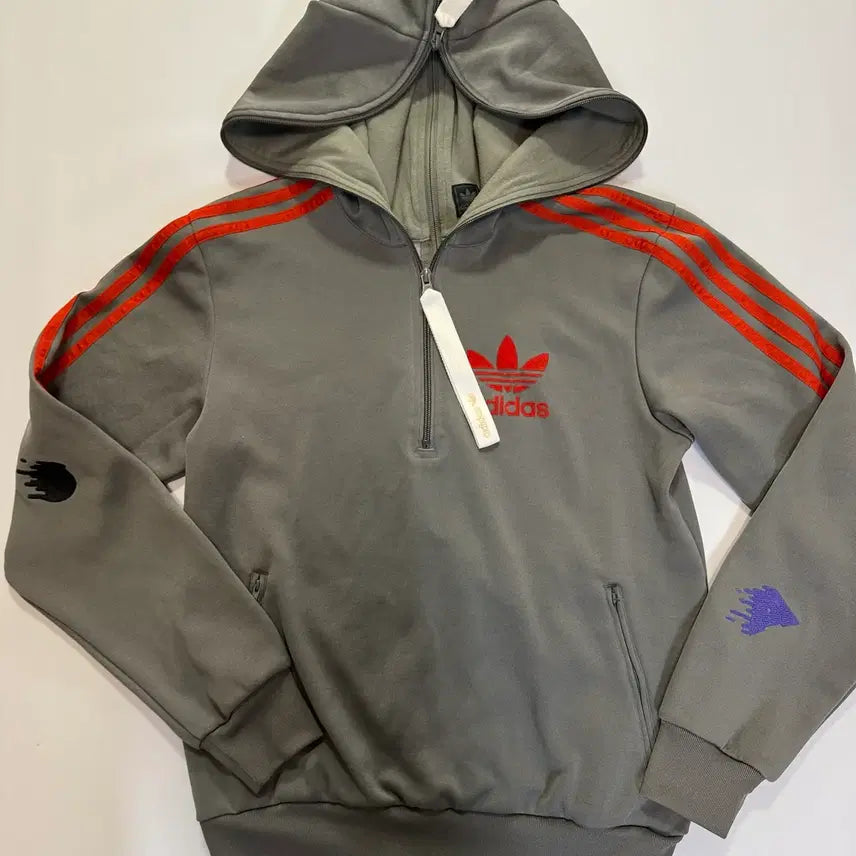 [BUNJANG] Adidas Half-Zip Hoodie (Size 95) / 아디다스 반집업 후드(95사이즈)