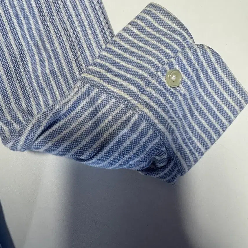 [BUNJANG] Polo Ralph Lauren Oxford Stripe Shirt / 여성 폴로 랄프로렌 옥스포드 니트 스트라이프 셔츠 S